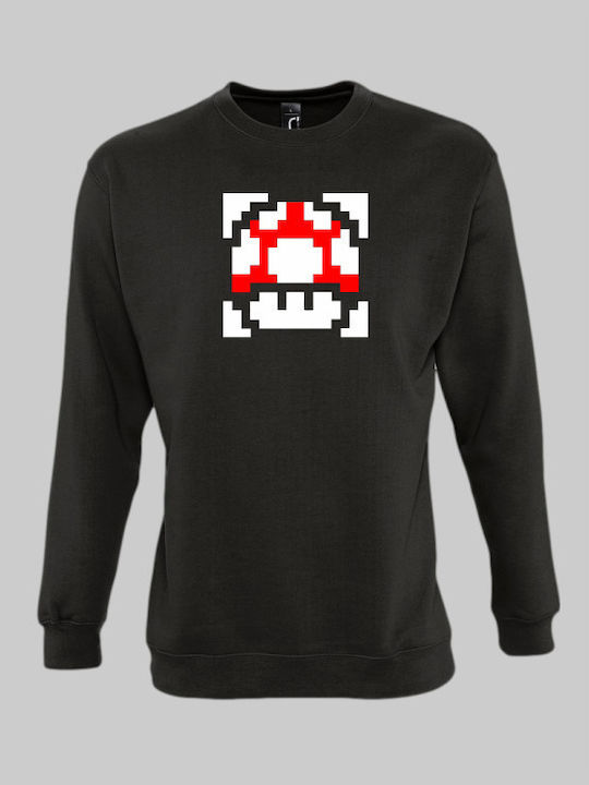 Super Mario Pilz Sweatshirt - SCHWARZ