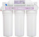 Veluda Simple 4 Sistem de Filtrare a Apei Triplu Sub blat Filtru cu Diafragmă 1/4'' cu Robinet și Filtru de Schimb Veluda PP 5μm, Veluda PP 1μm,Veluda Carbon Block 10μm VE-00104
