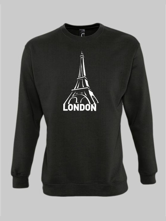 London Sweatshirt - BLACK