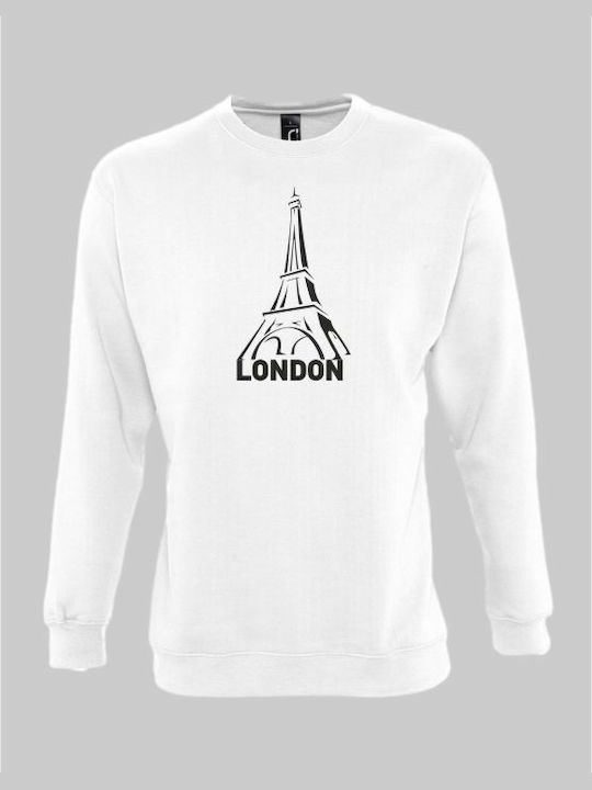 London Sweatshirt - WHITE