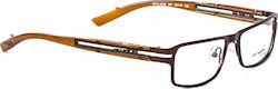 Arnette Metal Prescription Eyeglass Frame Brown Arnette Metal Prescription Eyeglass Frame Brown