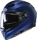 HJC F70 Semi Flat Full Face Helmet with Sun Visor ECE 22.05 1450gr Metallic Blue KR9597