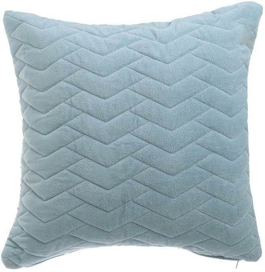 Inart Inart Sofa Cushion Light Blue 2pcs 45x45cm