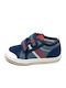 Παιδικά Sneakers με Σκρατς Navy Μπλε