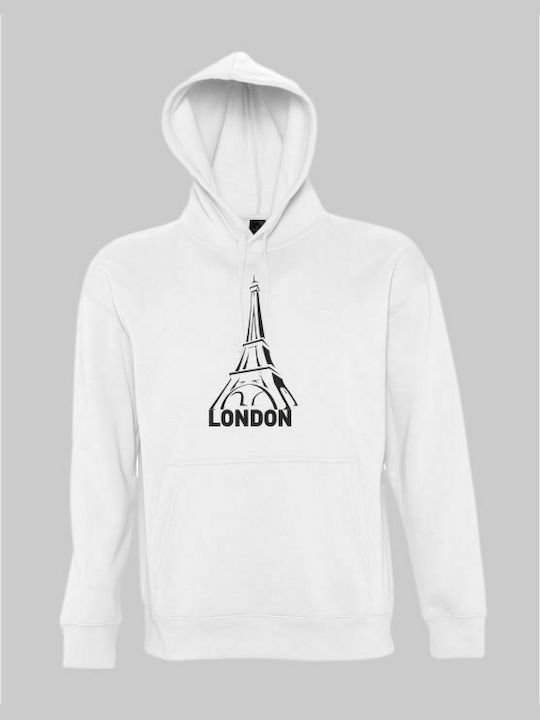 London hoodie - WHITE