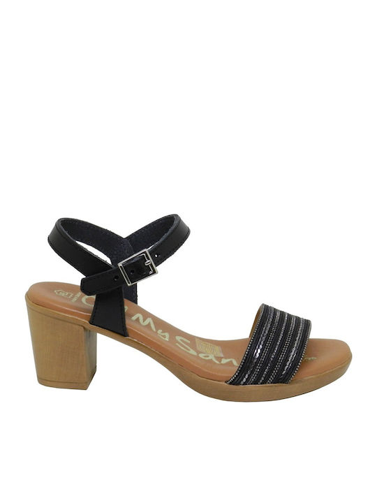 Leather Sandals Black