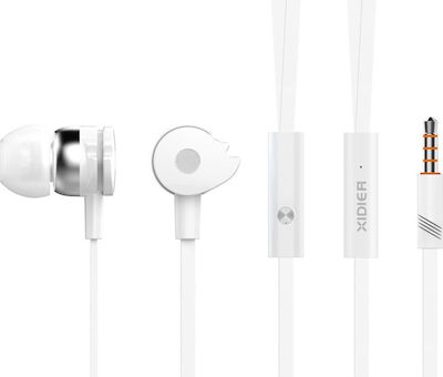 Celebrat Xidier D1 In-ear Handsfree με Βύσμα 3.5mm Λευκό