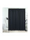 vidaXL Blackout Curtain With Pencil Pleat Black 290x245cm