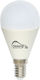 Diolamp Λάμπα LED 8W 90mm για Ντουί E14 και Σχήμα G45 Ψυχρό Λευκό 750lm