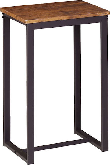 Hocker Bar Metall Henry Walnut 4Stück 40x30x60cm