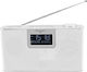 Soundmaster DAB700WE Tabletop Radio Battery DAB+ with Bluetooth and USB White