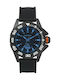 Nautica Westview Watch Battery with Black Rubber Strap