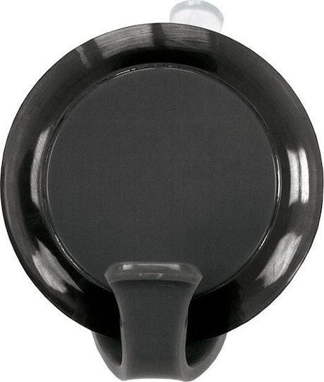 Kleine Wolke Easy Single Wall-Mounted Bathroom Hook ​5.5x5.5cm Black 5093926887
