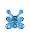 Kleine Wolke Butterfly lisa Double Wall-Mounted Bathroom Hook ​7.1x7.5cm Blue