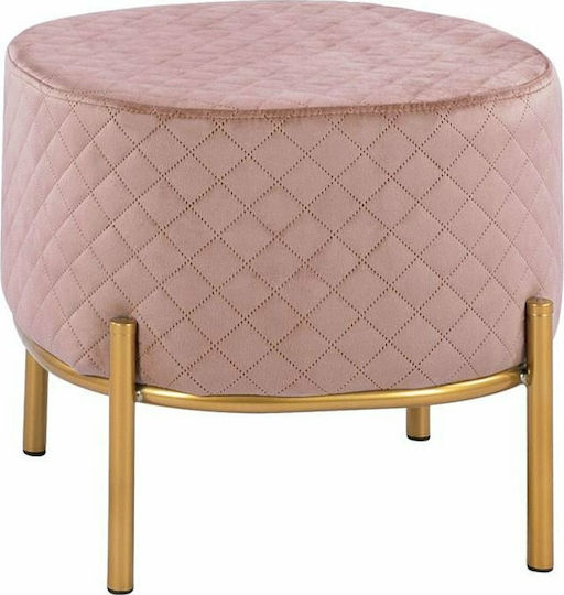 Hocker Für das Wohnzimmer Gepolstert mit Samt Sinta Rotten apple 42x42x38cm
