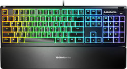 SteelSeries Apex 3 Gaming Πληκτρολόγιο με RGB φωτισμό (Αγγλικό US)