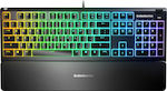 SteelSeries Apex 3 Gaming Keyboard with RGB lighting (English US)