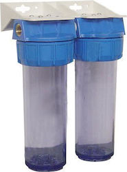 W.F WF021 Water Filtration System Double Central Supply / Under Sink Micron 3/4''