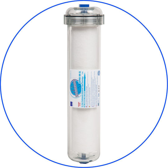 Aqua Filter Εξωτερικό Ανταλλακτικό Φίλτρο Νερού Ψυγείου από Πολυπροπυλένιο 5 μm AIPRO-1M-CL