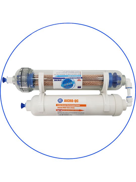 Aqua Filter Alkaline AIFIR 2ST External Replacement Water Filter for AEG / Ariston / Beko / Bosch / Daewoo / Electrolux / General Electric / Haier / Hitachi / LG / Liebherr / Miele / Morris / Neff / Samsung / Siemens / Whirlpool Refrigerator 2pcs
