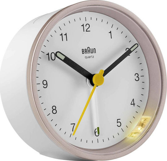 Braun BC12 Tabletop Clock with Alarm Clock BC12PW