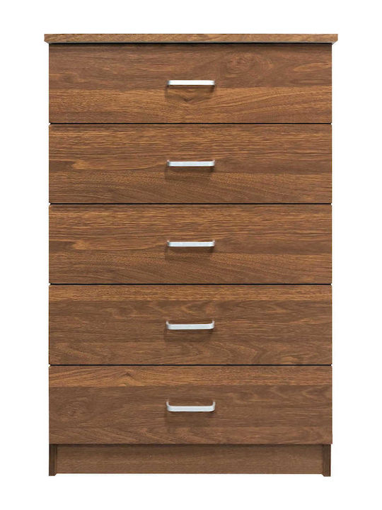 Drawer Wooden Chest of Drawers with 5 Drawers 6...