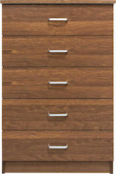 Drawer Wooden Chest of Drawers with 5 Drawers 60x40x97cm