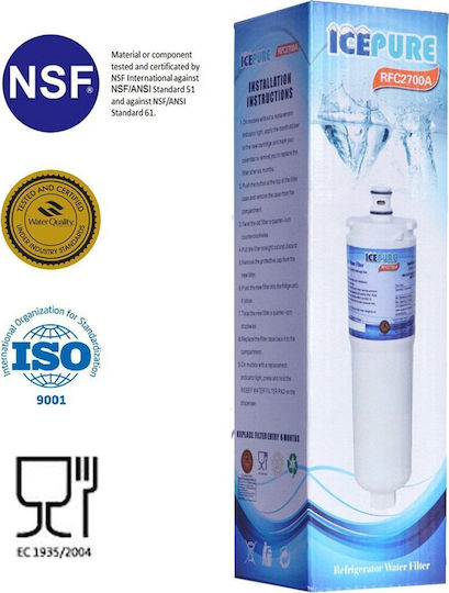 Icepure RFC2700A Activated Carbon External Replacement Water Filter for Bosch / Neff / Siemens Refrigerator