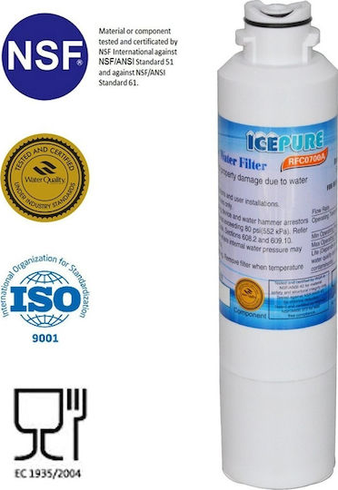 Icepure RFC0700A/RWF700A Activated Carbon External Replacement Water Filter for Kenmore / Samsung Refrigerator