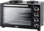 Unold Electric Countertop Oven 30lt with 2 Burners