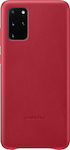 Samsung Leather Cover Synthetic Leather Back Cover Red (Galaxy S20+)