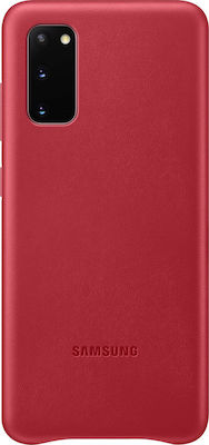 Samsung Leather Cover Κόκκινο (Galaxy S20)