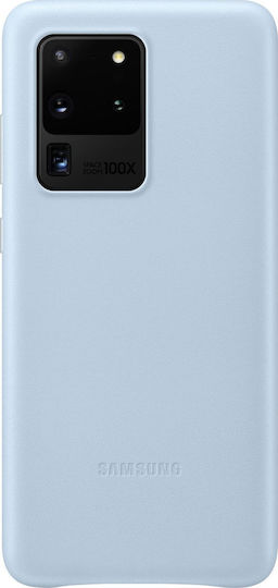 Samsung Leather Cover Back Cover Synthetic Leather Light Blue (Galaxy S20 Ultra)