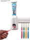 JK-2000 Zahnbürstenhalterung mit automatischem Zahnpasta-Spender Tapete Kunststoff Weiß