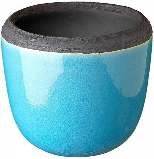 JK Home Decoration Декоративна ваза Керамика Син 15x15x14см 1бр