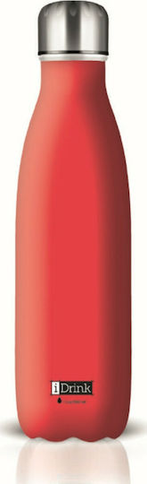 I-Total iDrink Colors Μπουκάλι Θερμός Ανοξείδωτο BPA Free 500ml Κόκκινο
