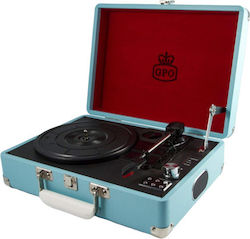 GPO Retro Attache SW-196C SW-196CBL Suitcase Turntables with Built-in Speakers Red