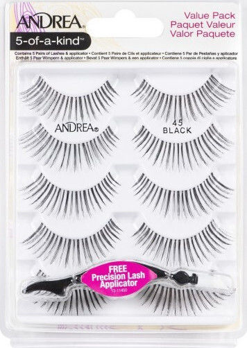 Andrea Lashes 5 Of A Kind Gene False 45 Negre 5 Bucăți