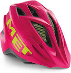 MET Crackerjack Kids' Helmet for City Bike Pink with LED Light