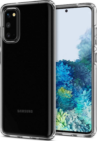 Spigen Liquid Crystal Umschlag Rückseite Silikon Transparent (Galaxy S20)