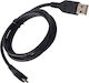 Forever Редовна USB 2.0 до микро USB кабел Черен 0.25м (GSM094006) 1бр