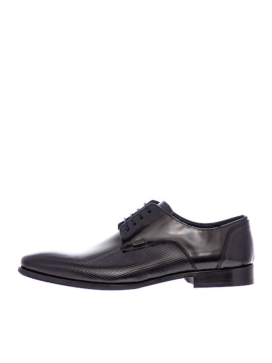 Boss Shoes Δερμάτινα Ανδρικά Σκαρπίνια RMN Black