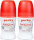 Perky Sensitive Silk Αποσμητικό σε Roll-On 2x50ml