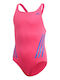 adidas 3-Stripes Kinder Badeanzug Einteilig Rosa