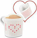 Gadget Master Heart Mug that Changes Color Heat Change Mug Ceramic Heart