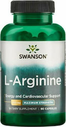 Swanson L-Arginine Maximum Strength 850mg 90 Κάψουλες Unflavoured Swanson L-Arginine Maximum Strength 850mg 90 Κάψουλες Unflavoured
