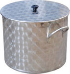 Quattro Effe Stainless Steel Marmite Capacity 150lt with Diameter 63cm and Height 49cm.