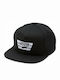 Vans Full Patch Snapback Jockey mit geradem Schirm Schwarz