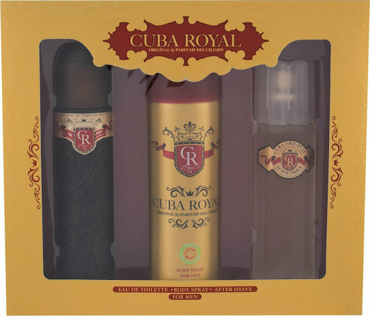 Cuba Royal for Men Ανδρικό Σετ με Eau de Toilette 3τμχ