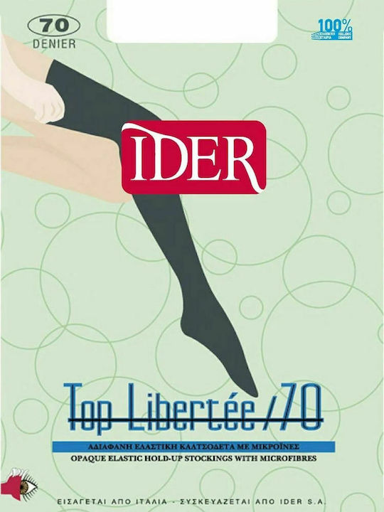 IDER Top Libertee Οpaque Γυναικείες Ψηλές Κάλτσ...